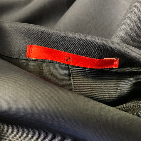 ISAIA Chest Size 36 Navy Solid Wool Notch Lapel 32 30 Suit