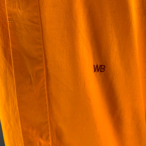 WALES BONNER Size S Orange Cotton Long Sleeve Shirt