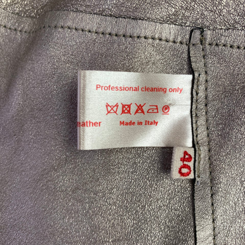 MARNI Size 4 Grey Charcoal Suede Cropped Jacket