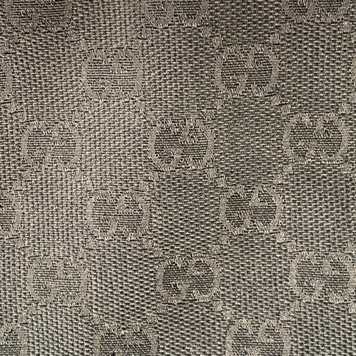 GUCCI Black Red Green Guccissima Monogram Web Canvas Messenger Bag