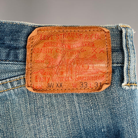 JUNYA WATANABE x LEVI STRAUSS Size S Blue Patch Cotton Selvedge Jeans
