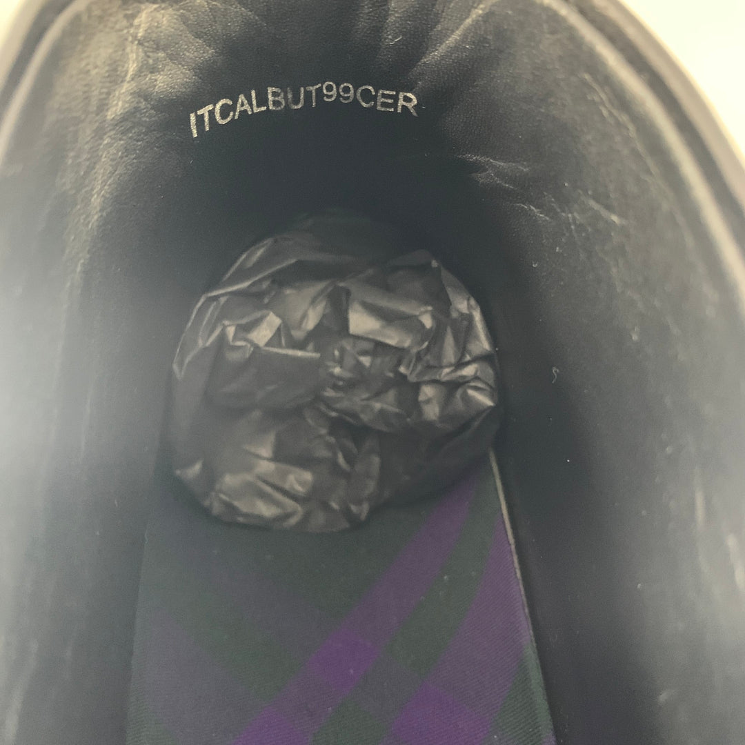 BURBERRY Size 8.5 Black Leather Pull On Boots