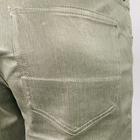 BELSTAFF Size 34 Green Cotton Blend Skinny 5 Pocket Jeans