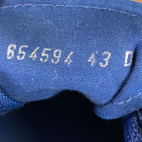 ALEXANDER MCQUEEN Size 10 Blue White Canvas Low Top Sneakers