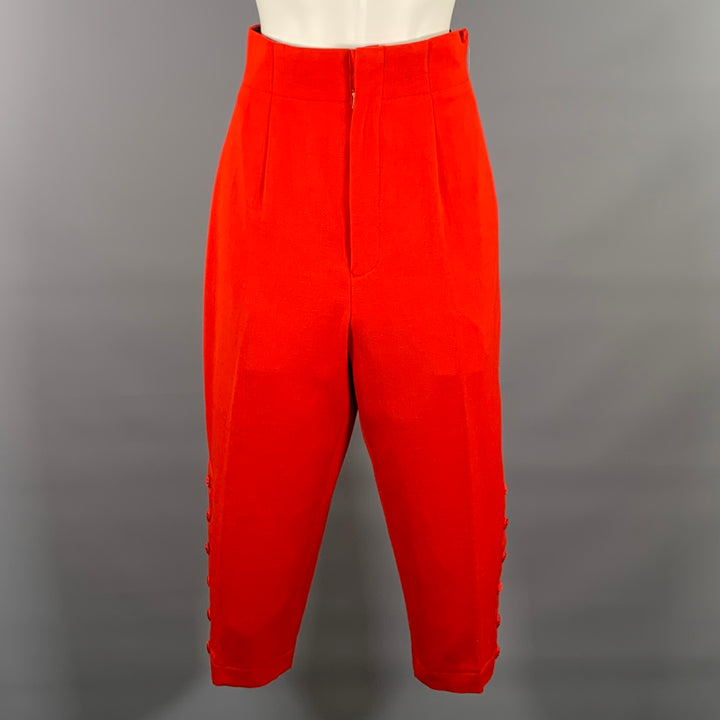 COMME des GARCONS Size M Red Wool Jodhpurs Dress Pants