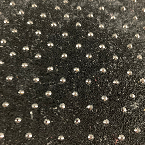 AKRIS Size 8 Black Polyester Beaded Turtleneck Dress Top