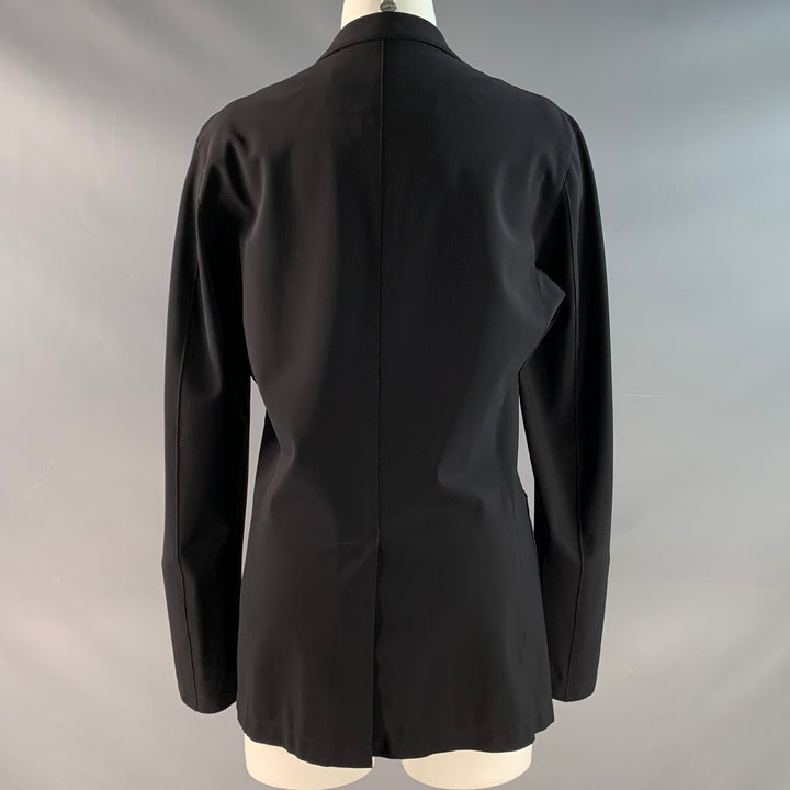 HERNO Size 8 Black Nylon Blend Single breasted Jacket