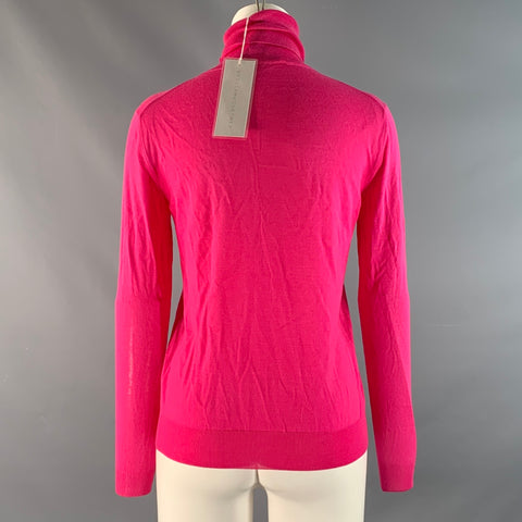 STELLA McCARTNEY Size S Pink Wool Blend Turtleneck Sweater