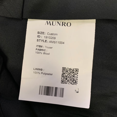 ATELIER MUNRO Size 32 Grey Wool Slim Fit Dress Pants