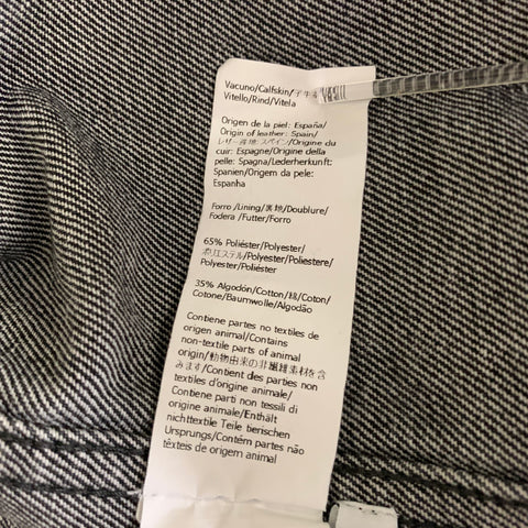 LOEWE Size 34 Grey Patch Cotton Chore Jacket