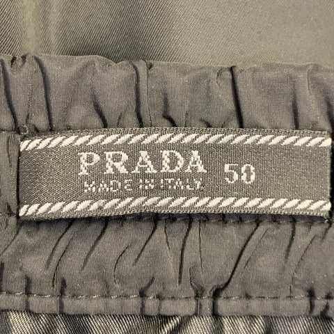 PRADA Size 34 Black Nylon Elastic Waistband Casual Pants