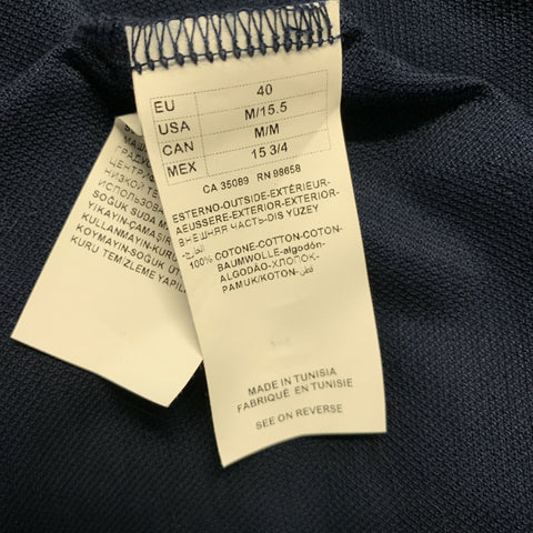PAUL & SHARK Size M Navy Cotton Button Up Long Sleeve Shirt