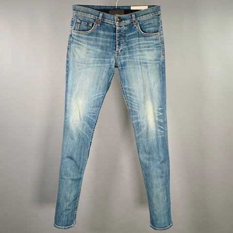 RAG & BONE Size 31 Blue Cotton Slim Five Pockets Jeans