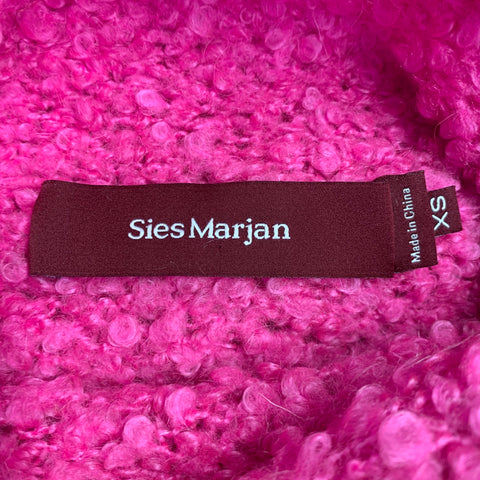 SIES MARJAN Size XS Pink Acrylic Blend Knit Turtleneck Pullover