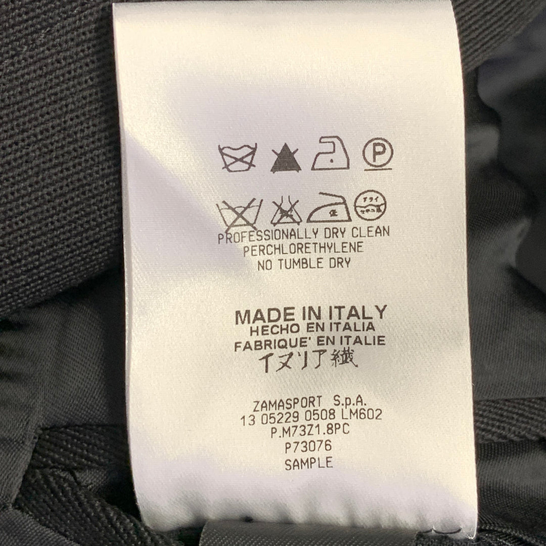 BURBERRY PRORSUM Size 40 Black Wool Twill Notch Lapel Sport Coat