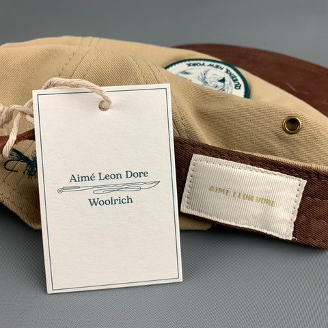 AIME LEON DORE One Size Beige Brown Patch Twill Hats