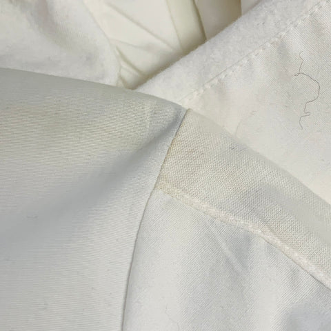 ANNE FONTAINE Size 4 Seleste White Cotton Blend Ruched Ruffled Long Sleeve Casual Top