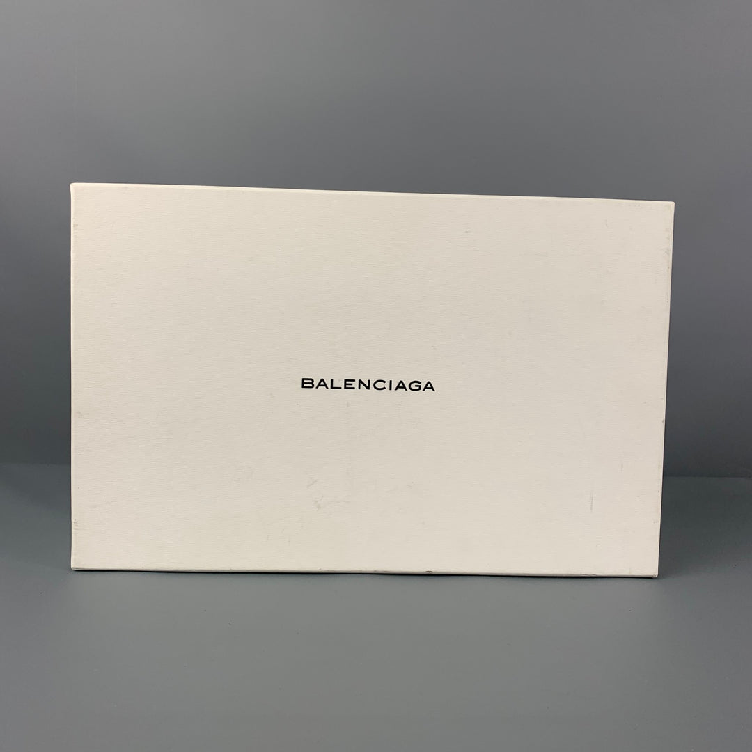 BALENCIAGA Size 6 Dark Burgundy Leather Classic Pumps