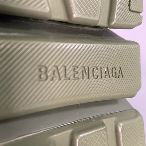 BALENCIAGA Size 8 Olive Speed Sneaker Pull On