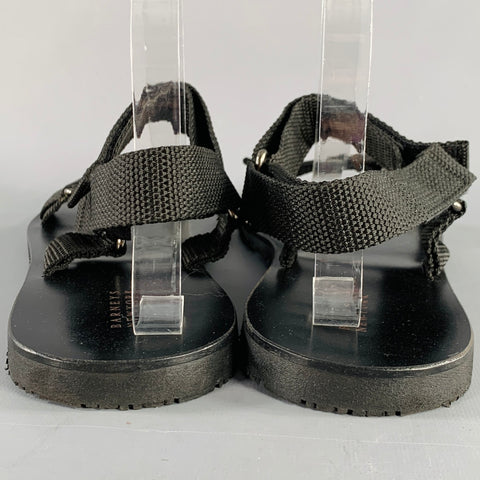 BARNEYS Size 10 Black Strap Sandals