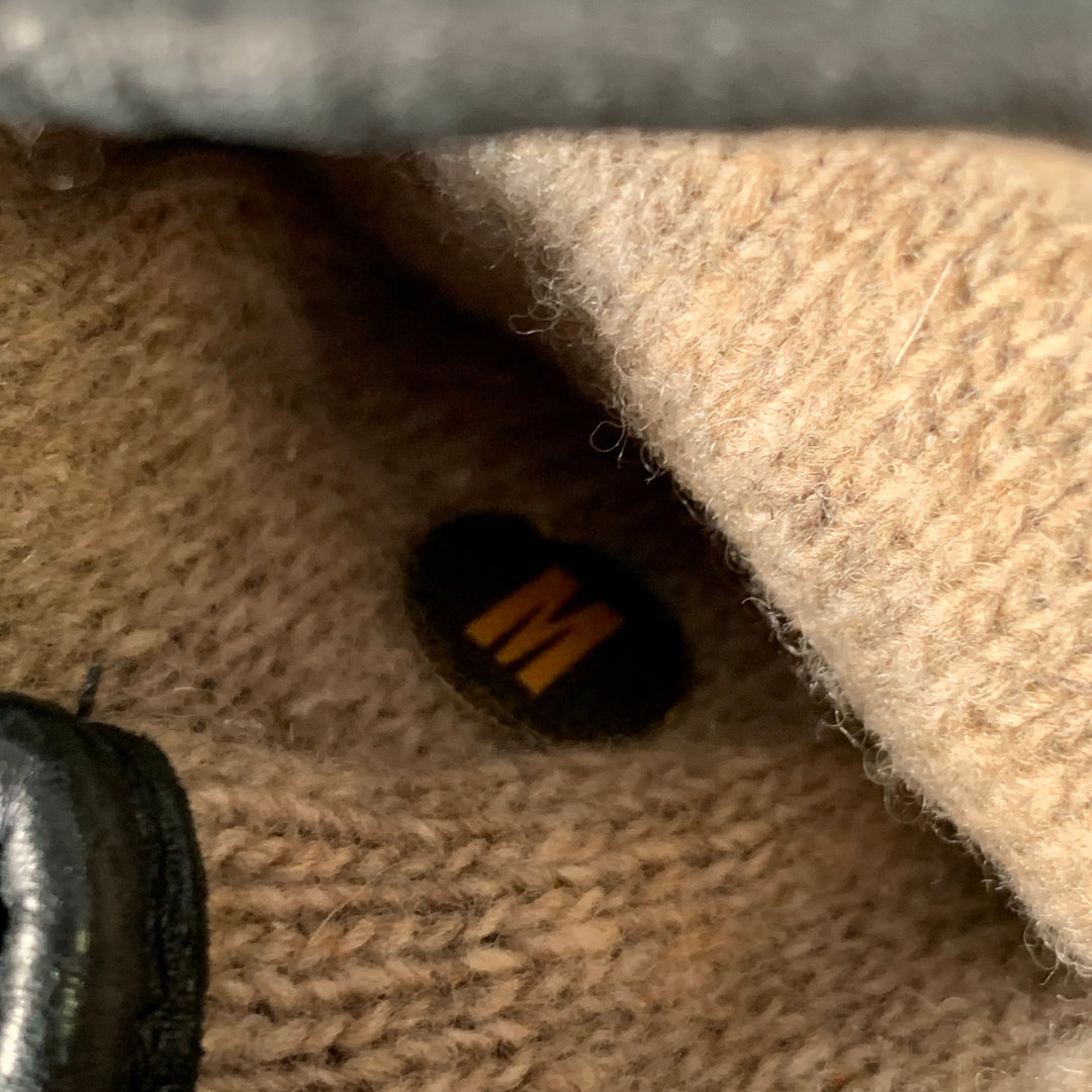 ERMENEGILDO ZEGNA Size M Black Leather Gloves