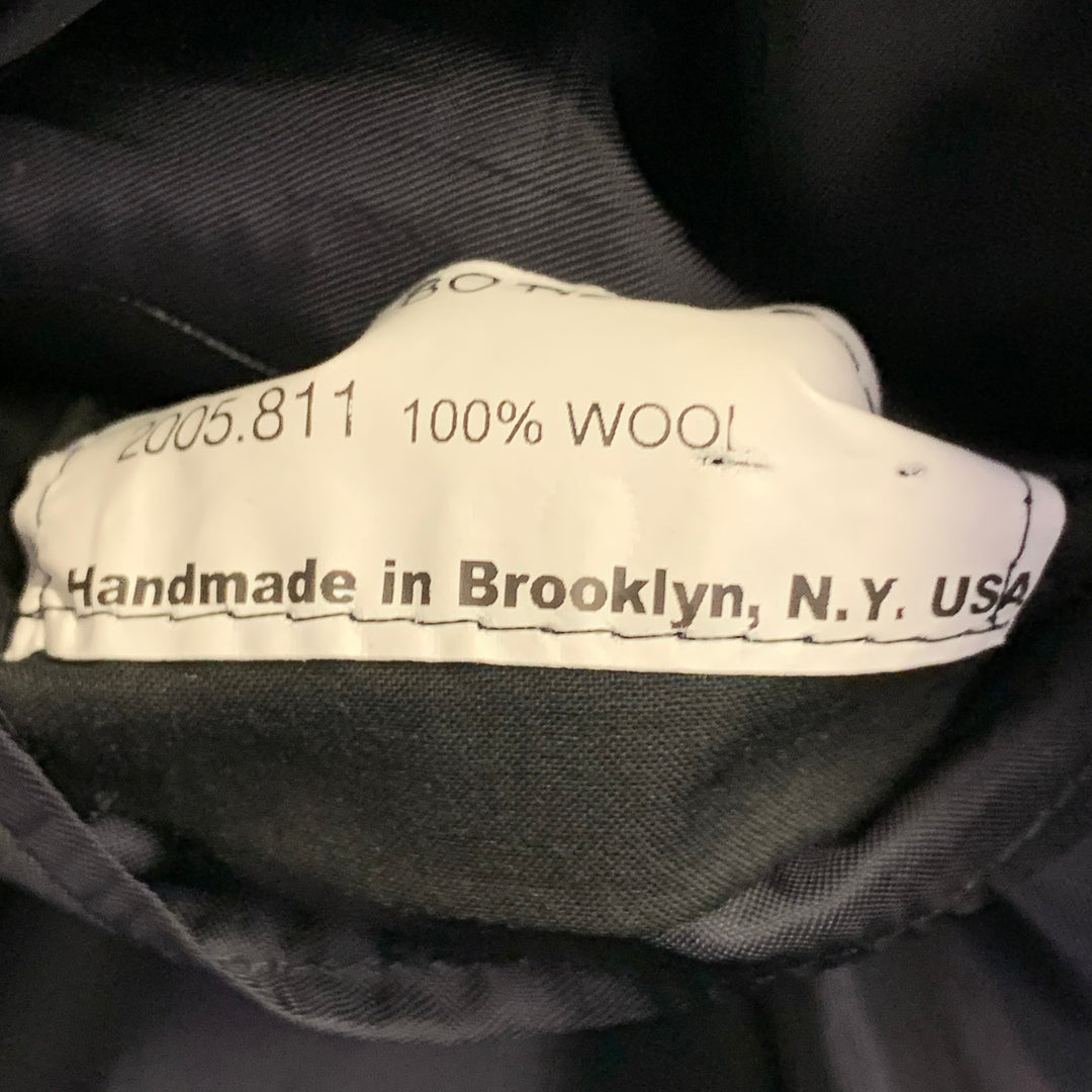 BAND OF OUTSIDERS Size 40 Regular Green Blue Plaid Wool Twill Notch Lapel Sport Coat