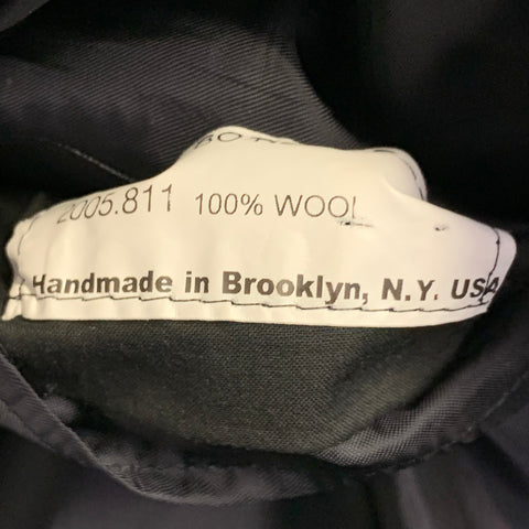 BAND OF OUTSIDERS Size 40 Regular Green Blue Plaid Wool Twill Notch Lapel Sport Coat