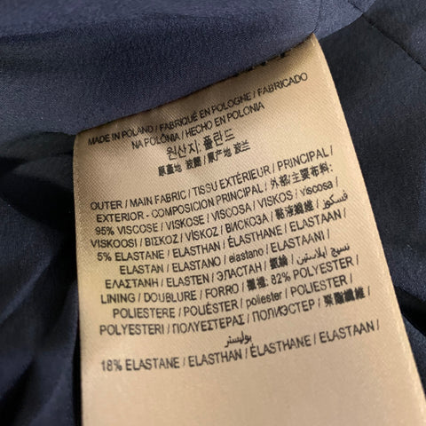 BURBERRY FW2018 Aria Size 12 Black Viscose Elastane Sleeveless Long Dress