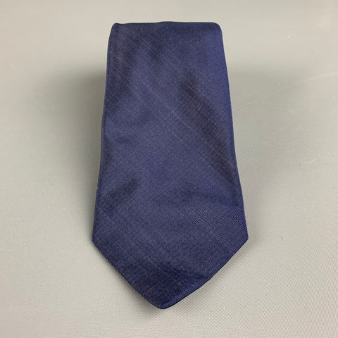JOHN VARVATOS Navy Cotton / Silk Tie