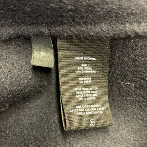 THEORY Size S New Divide Luxe Black Wool Cashmere Belted Jacket
