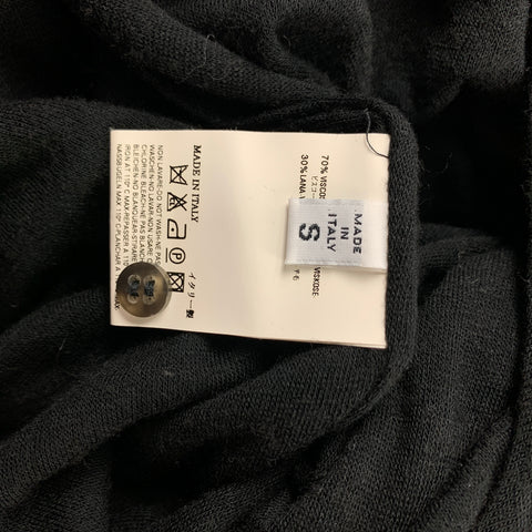 MAISON MARTIN MARGIELA Talla S Vestido suéter de viscosa / lana negro