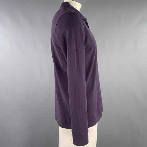 PS by PAUL SMITH Size L Purple Cotton Pique Half Placket Polo