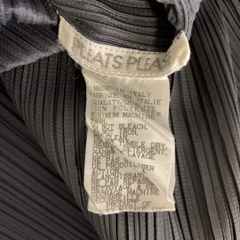 PLEATS PLEASE by ISSEY MIYAKE Size M Grey Polyester Pleated Scoop Neck Dress Top
