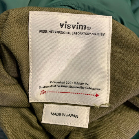 VISVIM Size L Green Nylon Reversible Jacket