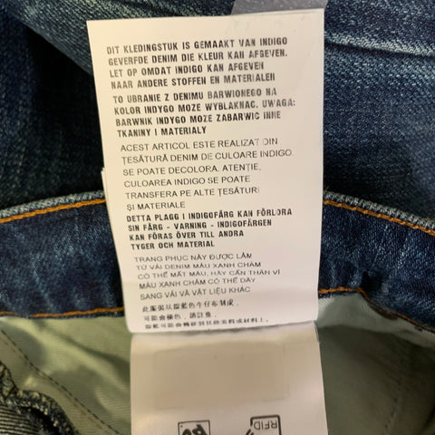 PRADA Size 36 Blue Indigo Wash Denim Button Fly Jeans