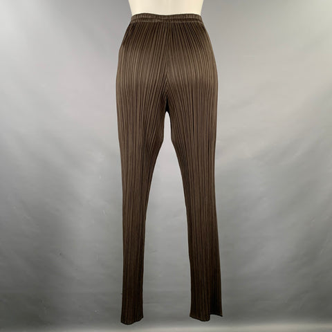 PLEATS PLEASE by ISSEY MIYAKE Size S Brown Pleated Pants