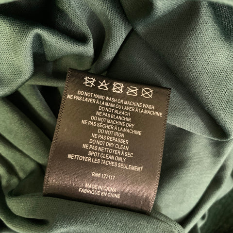 BADGLEY MISCHKA Size 0 Green Polyester Floral Knee Length Cocktail Dress