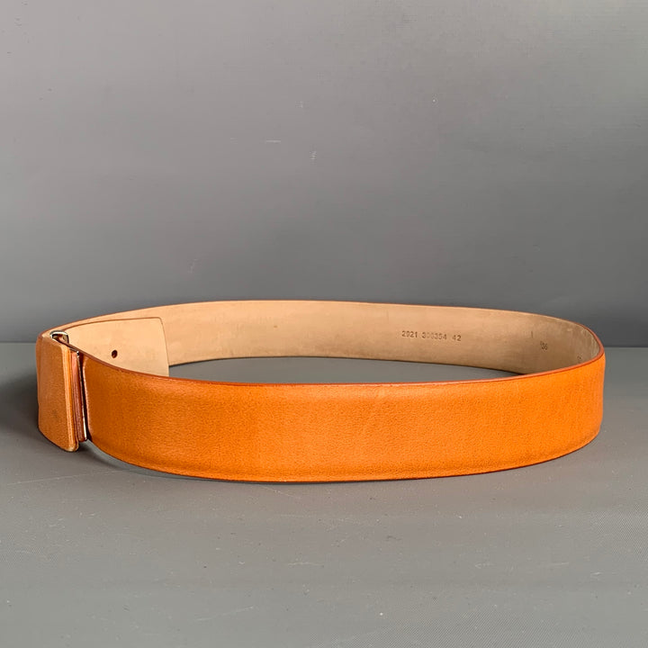AKRIS Waist Size 36 Tan Leather Belt