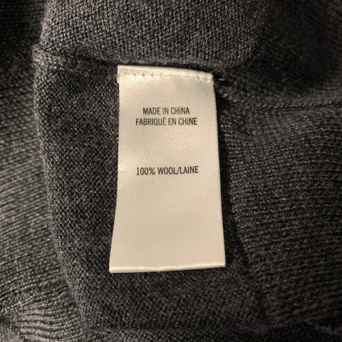 NO BRAND Size S Grey Wool V Neck Sweater