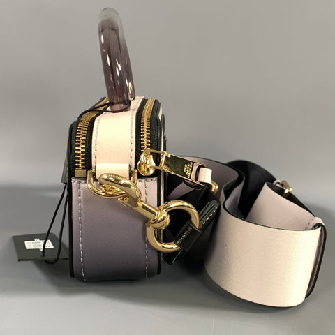 MARC JACOBS SS2020 Purple Tan Ombre Leather Cross Body Bag