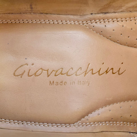 GIOVACCHINI Size 10.5 Mike Brown Leather Ombre Cap Toe Lace-Up Shoes