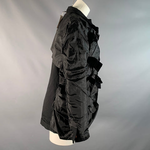 COMME des GARCONS Size M Black Polyester Straps Jacket