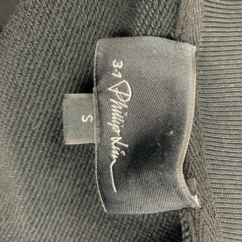 3.1 PHILLIP LIM Size S Black Cotton Long Sweatshirt