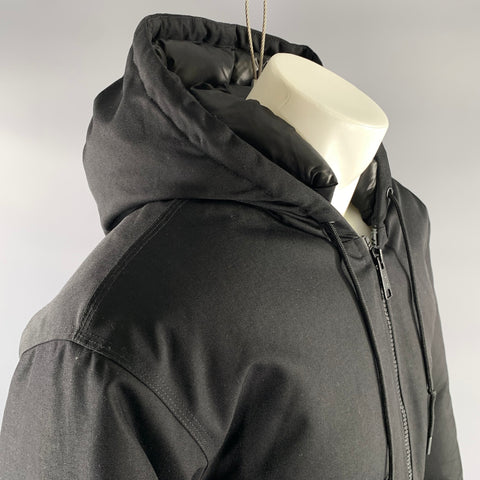CARHARTT Size M Black Nylon Puffer Coat