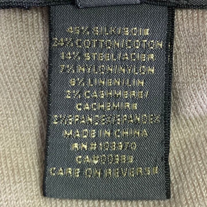 ZAC POSEN Size XS -Starry Night Tango- Navy Gold Silk Blend Payettes Ruffle Dress