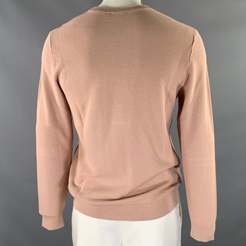 THEORY Size XL Camel Cotton Knit Pullover