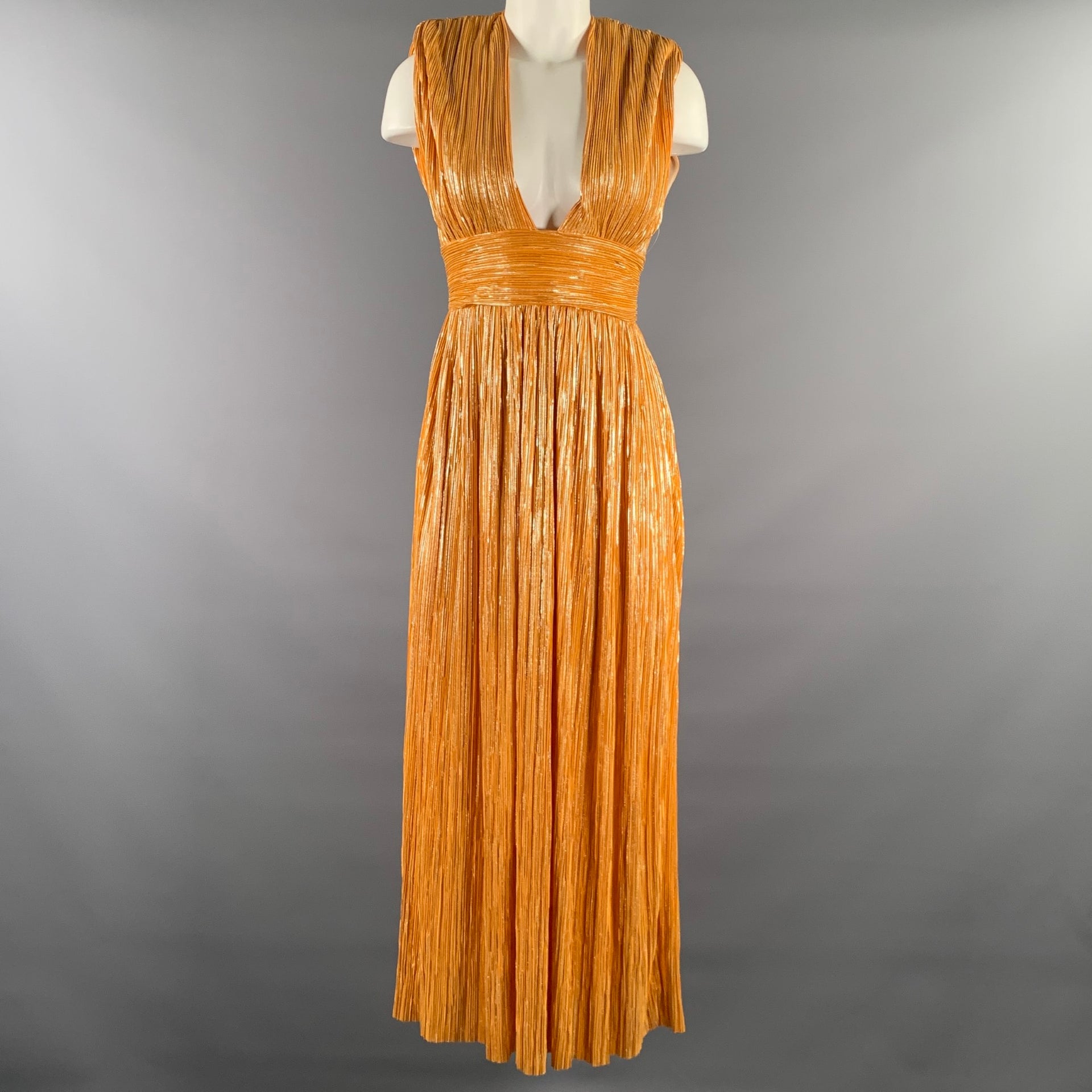 sabina musayev orange dress SABINA MUSAYEV