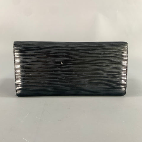 LOUIS VUITTON Black Epi Leather Wallet