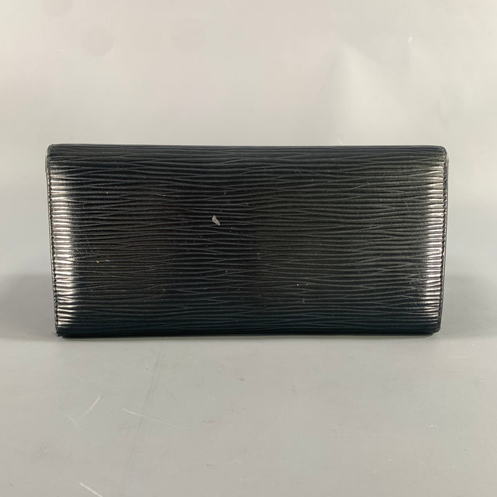 LOUIS VUITTON Black Epi Leather Wallet