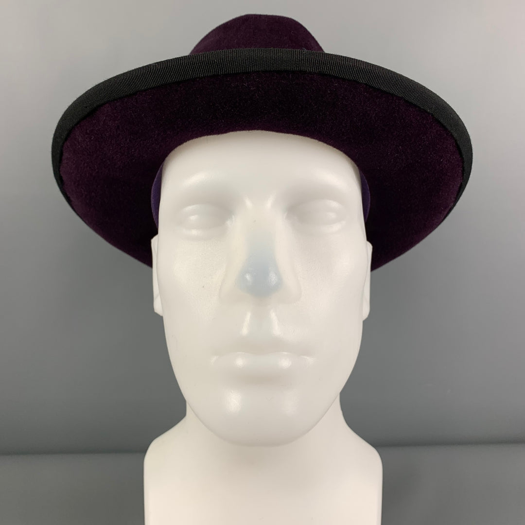 Vintage ROD KEENAN Eggplant Felt Fedora Hats